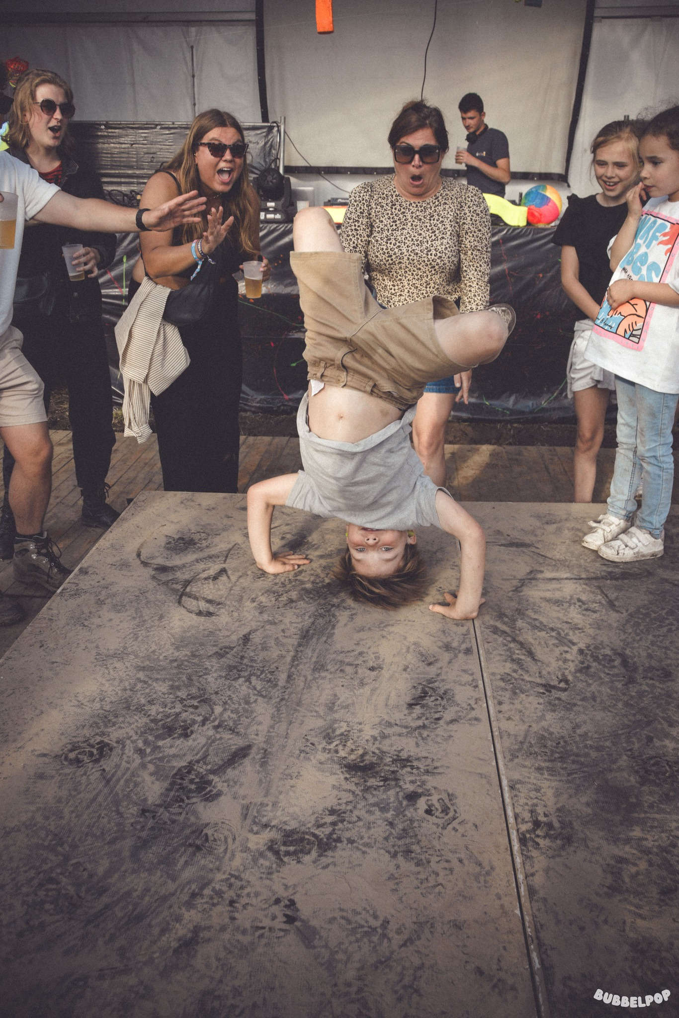 Breakdancing kid