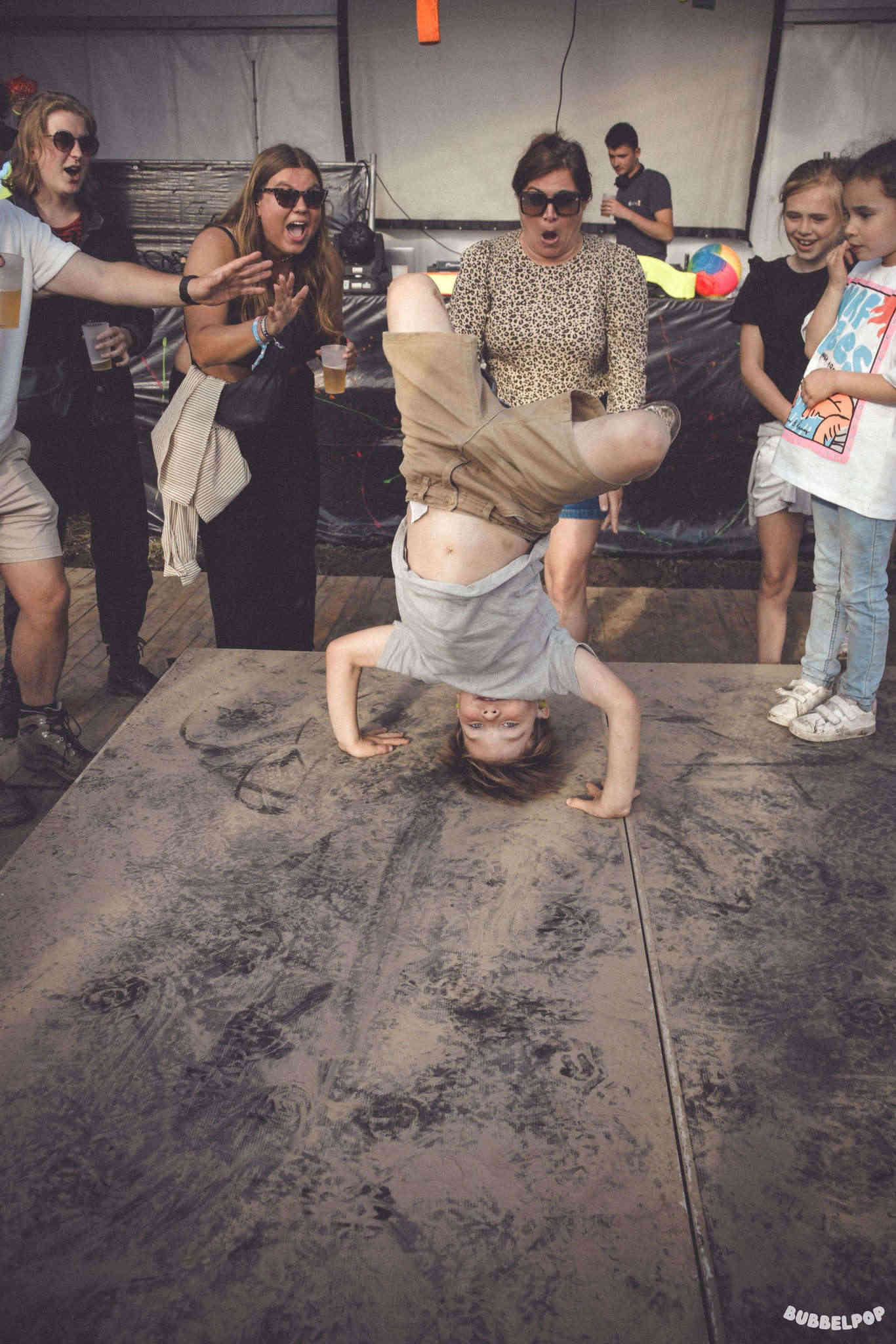 Breakdancing kid